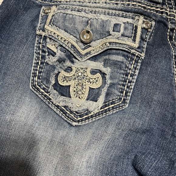 ROCK REVIVAL EASY ANKLE SKINNY ABREE JEANS SIZE 29 - Picture 4 of 6